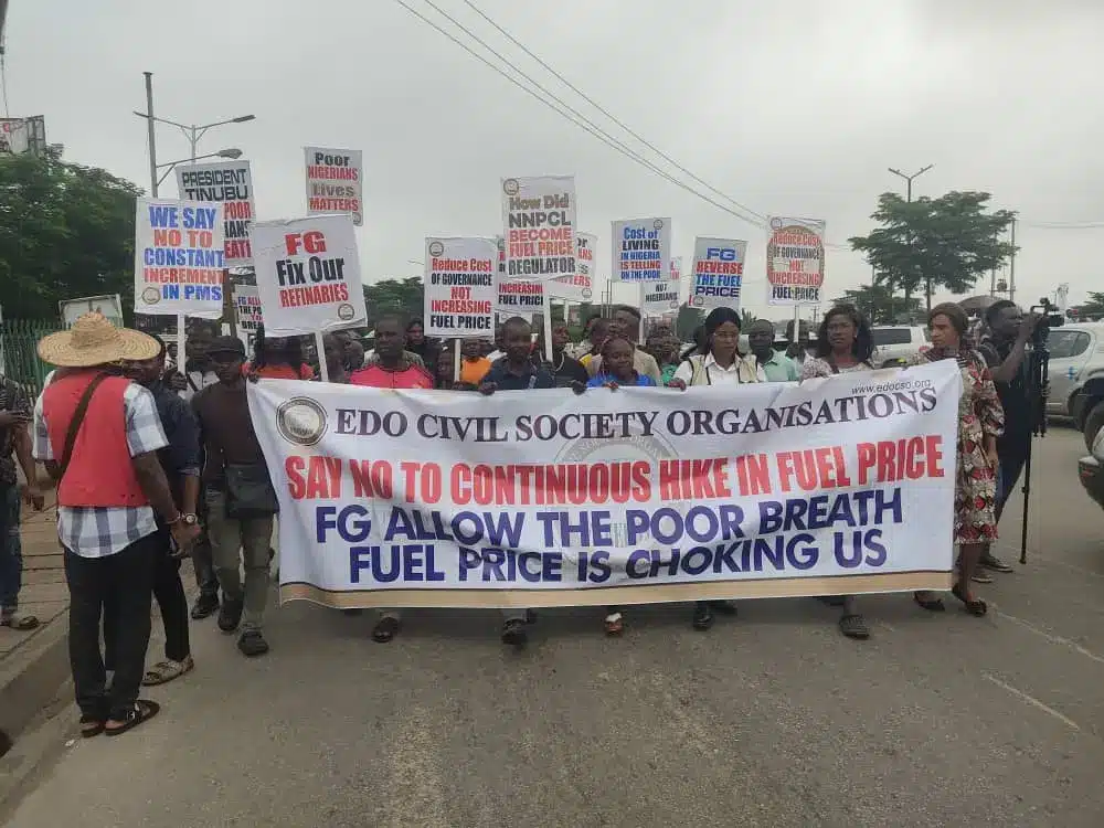CSO Begins Protest In Edo Over Economic Hardship