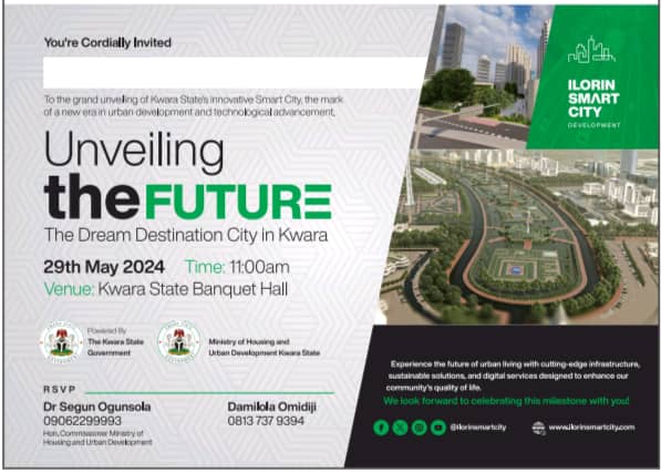 Kwara govt invites public to launch of Ilorin Master Plan, Ilorin Smart City