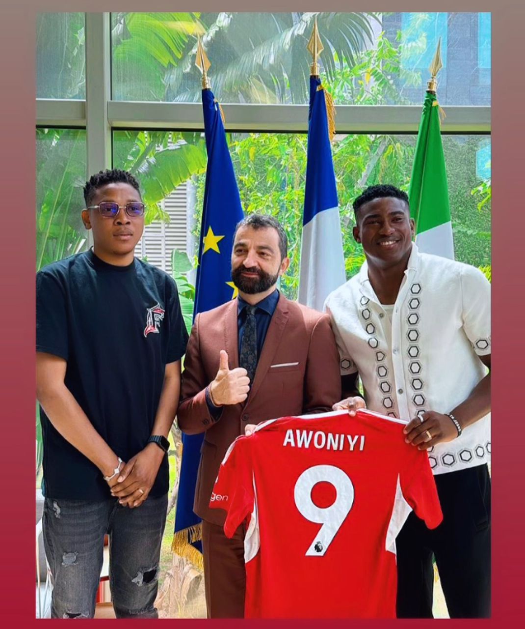 Unicorn Football Academy Gets French Boost as Awoniyi Meets Ambassador
