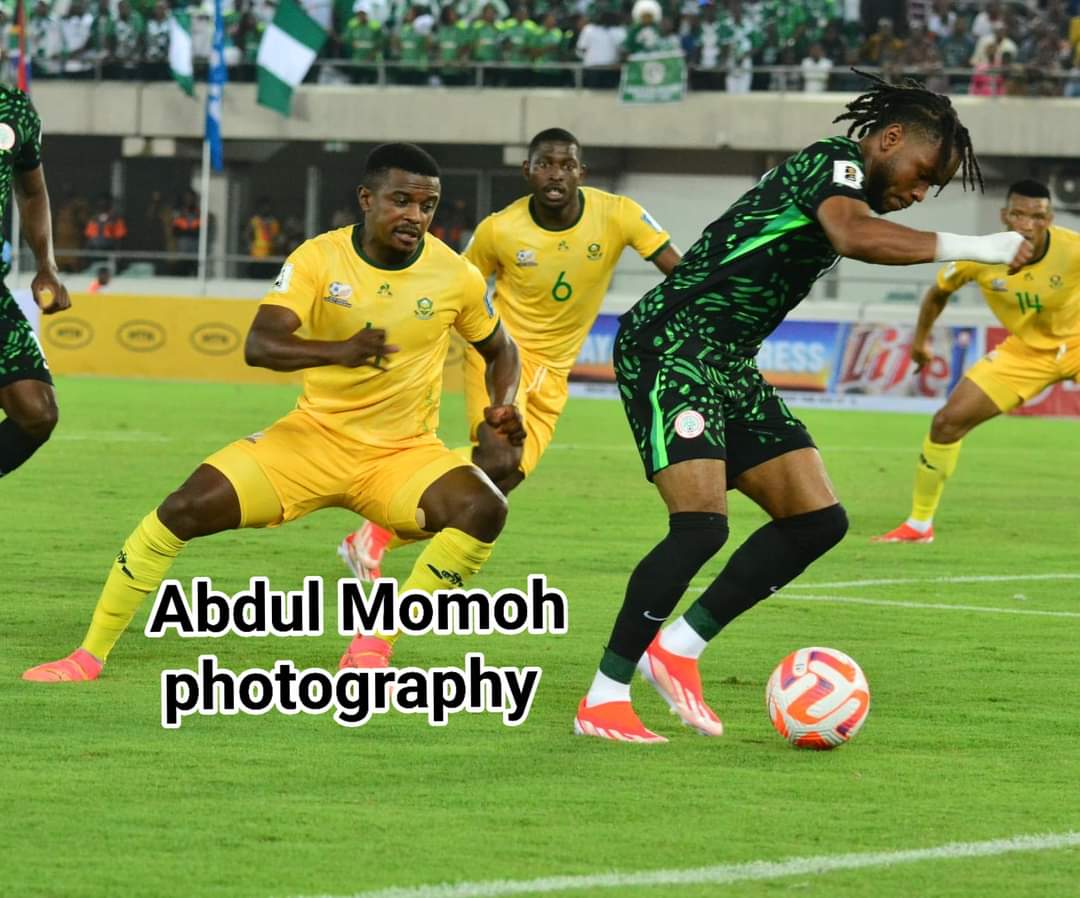 Super Eagles in tight corner, unable to beat South Africa in Uyo